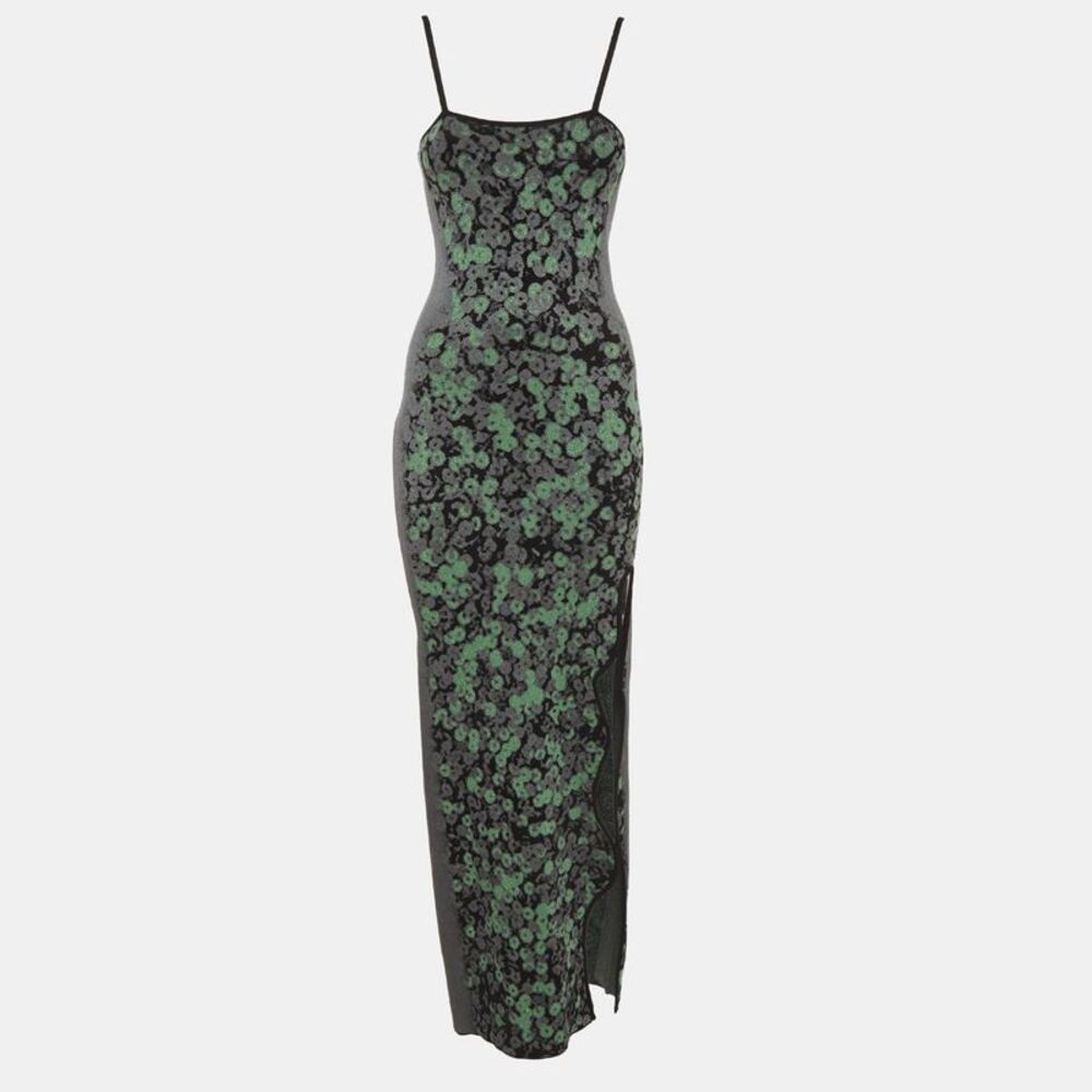 Ph5 Multicolour Jersey Sequins Print Heather Maxi Dress M